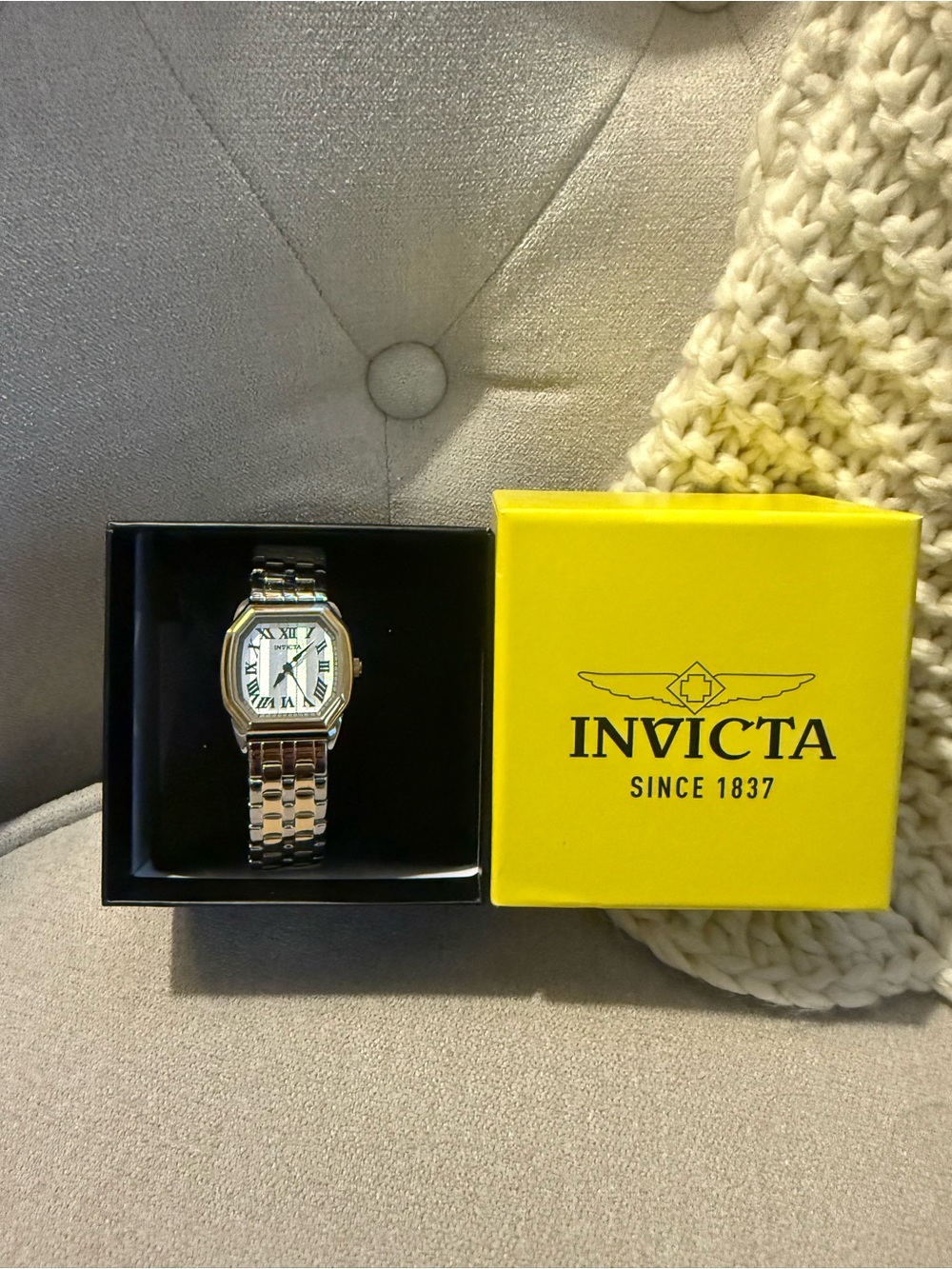 Invicta Silver Two-Tone Stainless Steel Bracelet Watch